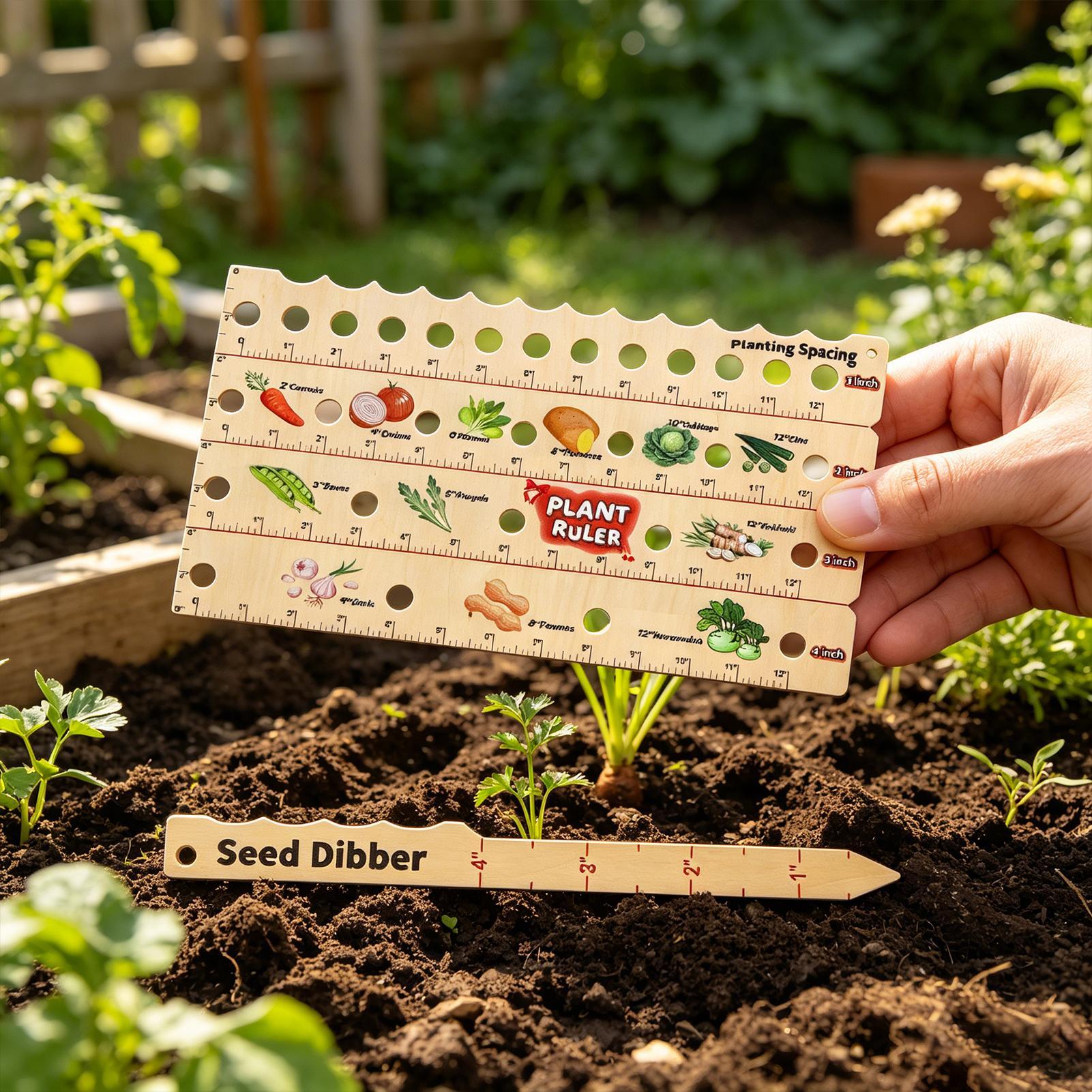 Gardening Tools Wooden - Wooden Plant Spacing Ruler Gardening Tool