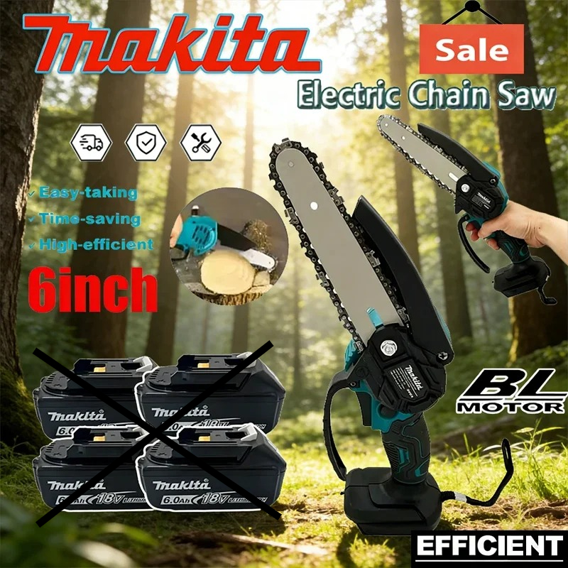 Gardening Tools Wooden - Makita 6 Inch Chain Saw 18V