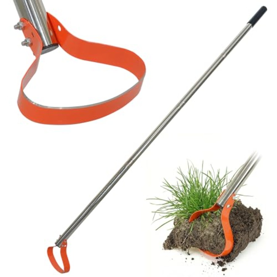 Gardening Tools Long - 63-Inch Weed Remover Tool - Stirrup