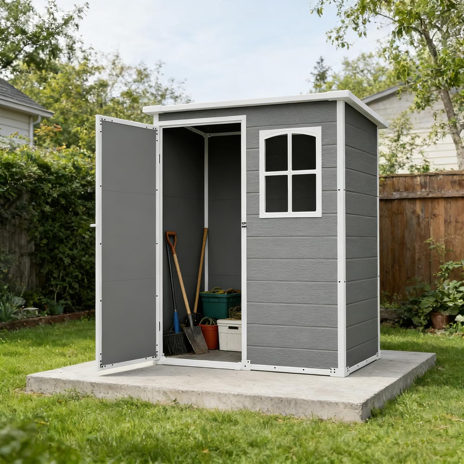 Gardening Tools And Accessories - Resin Outdoor Storage Shed Kit Plastic