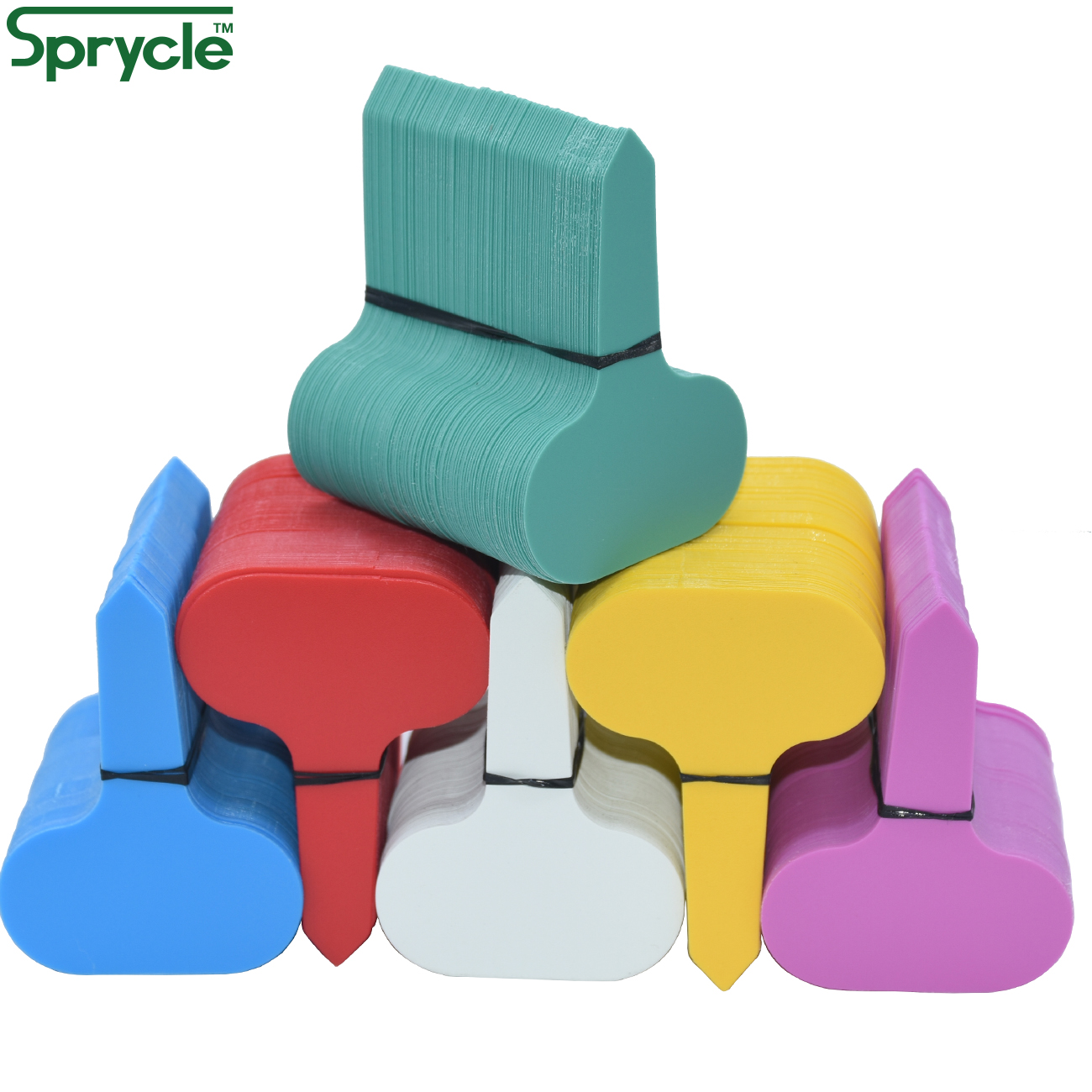 Plant Label Tags - SPRYCLE 50PCS 50*70MM Colorful Plant Markers