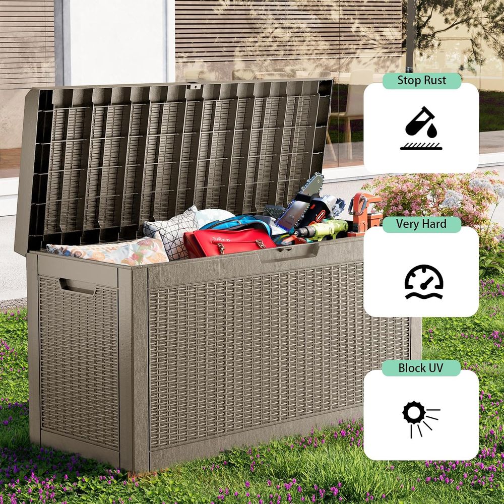 60 Gallon Resin Deck Box - Loc - Gardening Tools And Accessories บทวิจารณ์และราคา