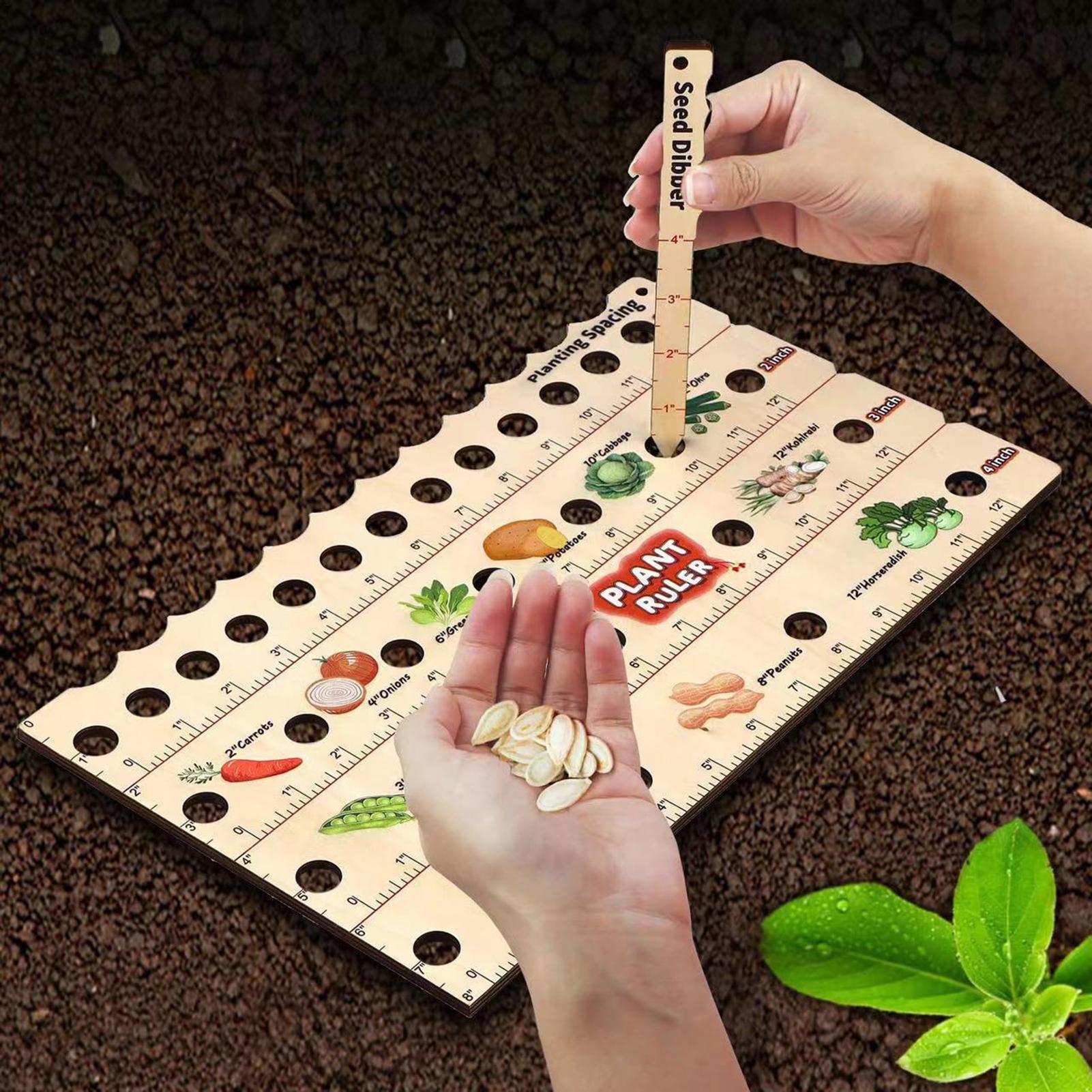 Wooden Plant Spacing Ruler Gar - Gardening Tools Wooden บทวิจารณ์และราคา