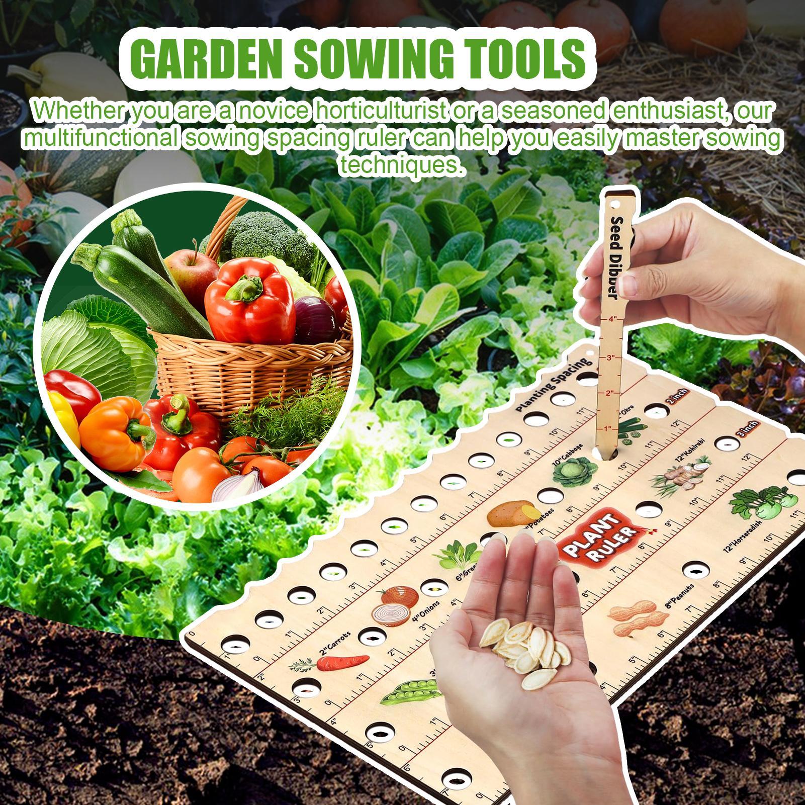 Wooden Plant Spacing Ruler Gar - Gardening Tools Wooden บทวิจารณ์และราคา