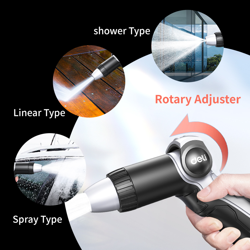 DELI Garden Water Gun Hose Noz - Gardening Tools Youtube บทวิจารณ์และราคา