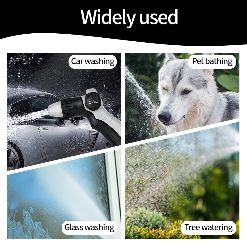 DELI Garden Water Gun Hose Noz - Gardening Tools Youtube บทวิจารณ์และราคา