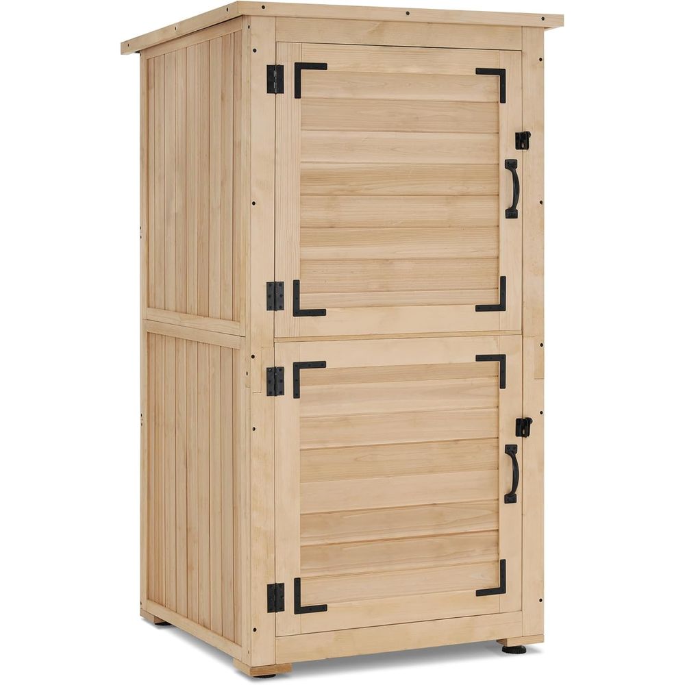 30 Natural Wood Outdoor Storag - Gardening Tools Wooden บทวิจารณ์และราคา