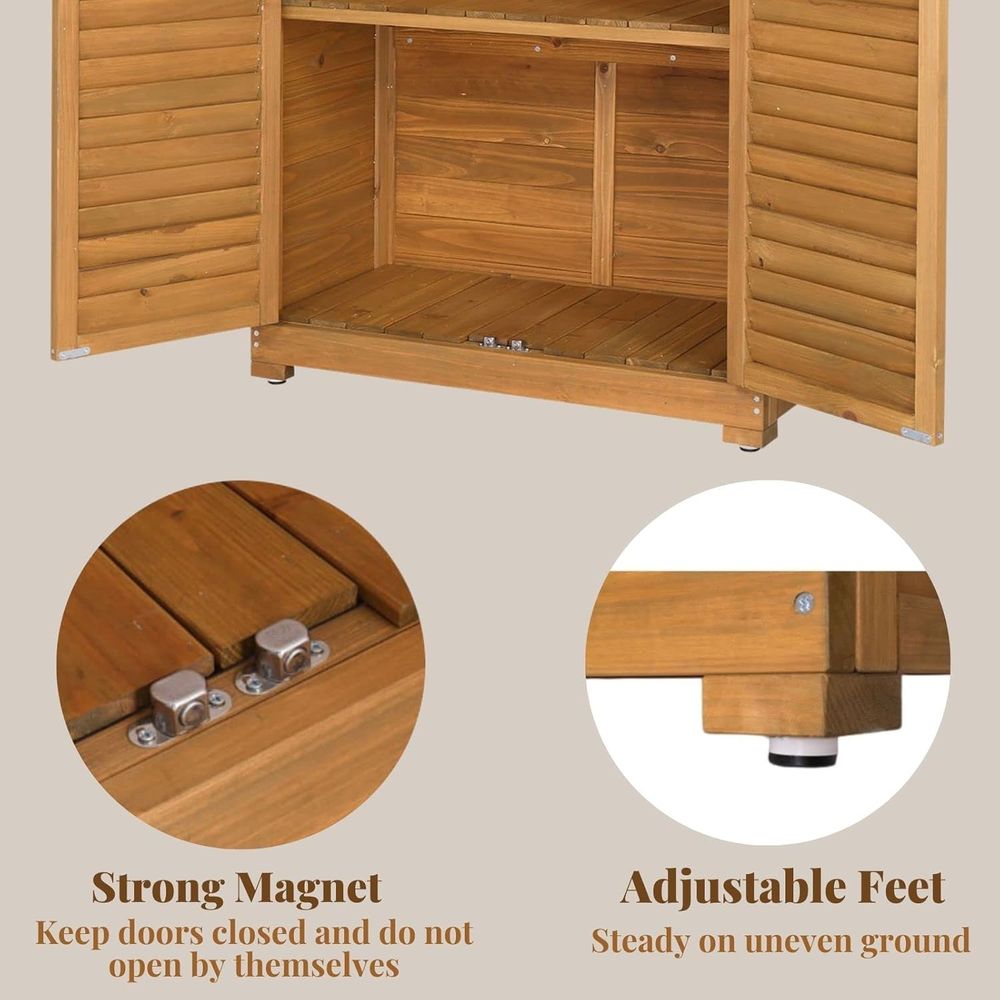 63in Natural Wooden Outdoor St - Gardening Tools And Accessories บทวิจารณ์และราคา