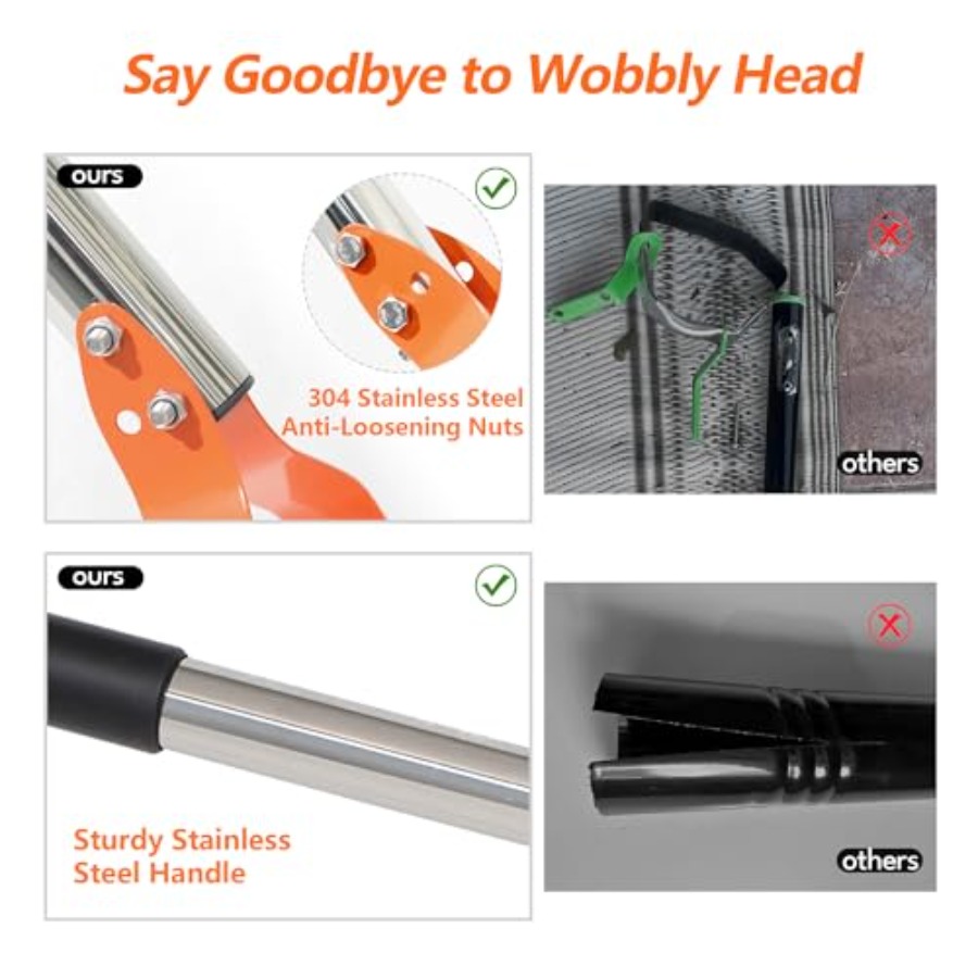 63-Inch Weed Remover Tool - St - Gardening Tools Long บทวิจารณ์และราคา