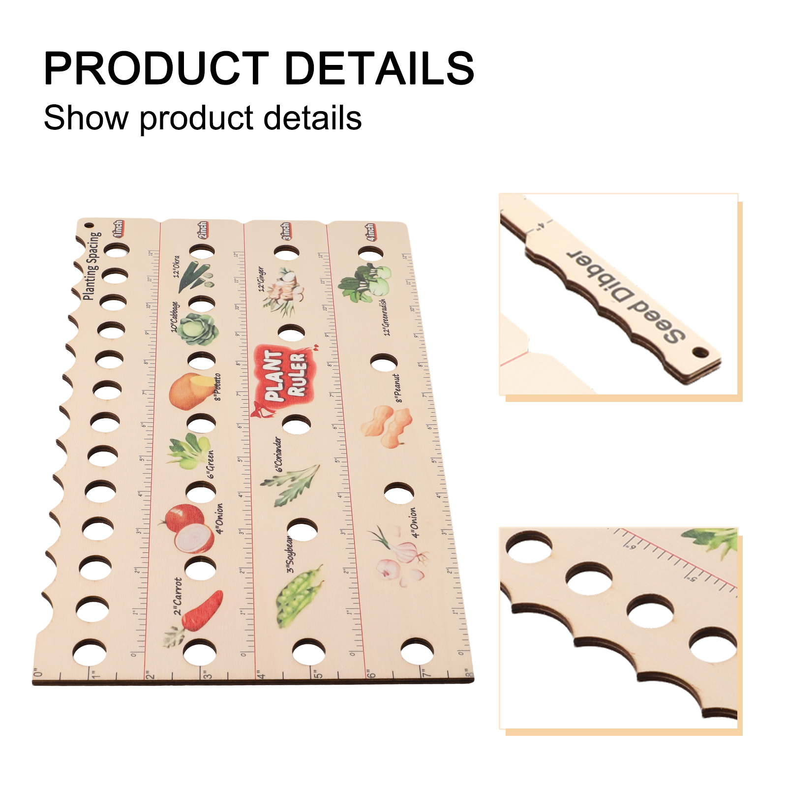 High Quality Plant Ruler Plant - Gardening Tools Wooden บทวิจารณ์และราคา