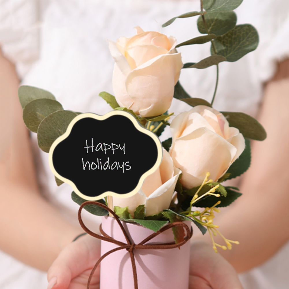 10PCS Wood Mini Chalkboard Sig - Plant Label Tags บทวิจารณ์และราคา