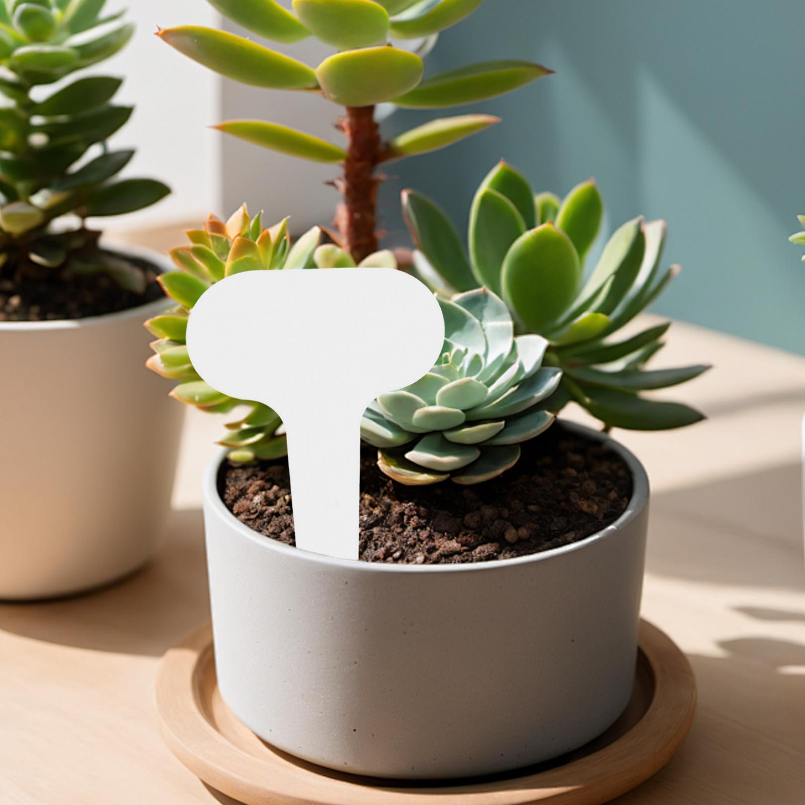 100 pieces White Plastic PVC P - Plant Label Tags บทวิจารณ์และราคา