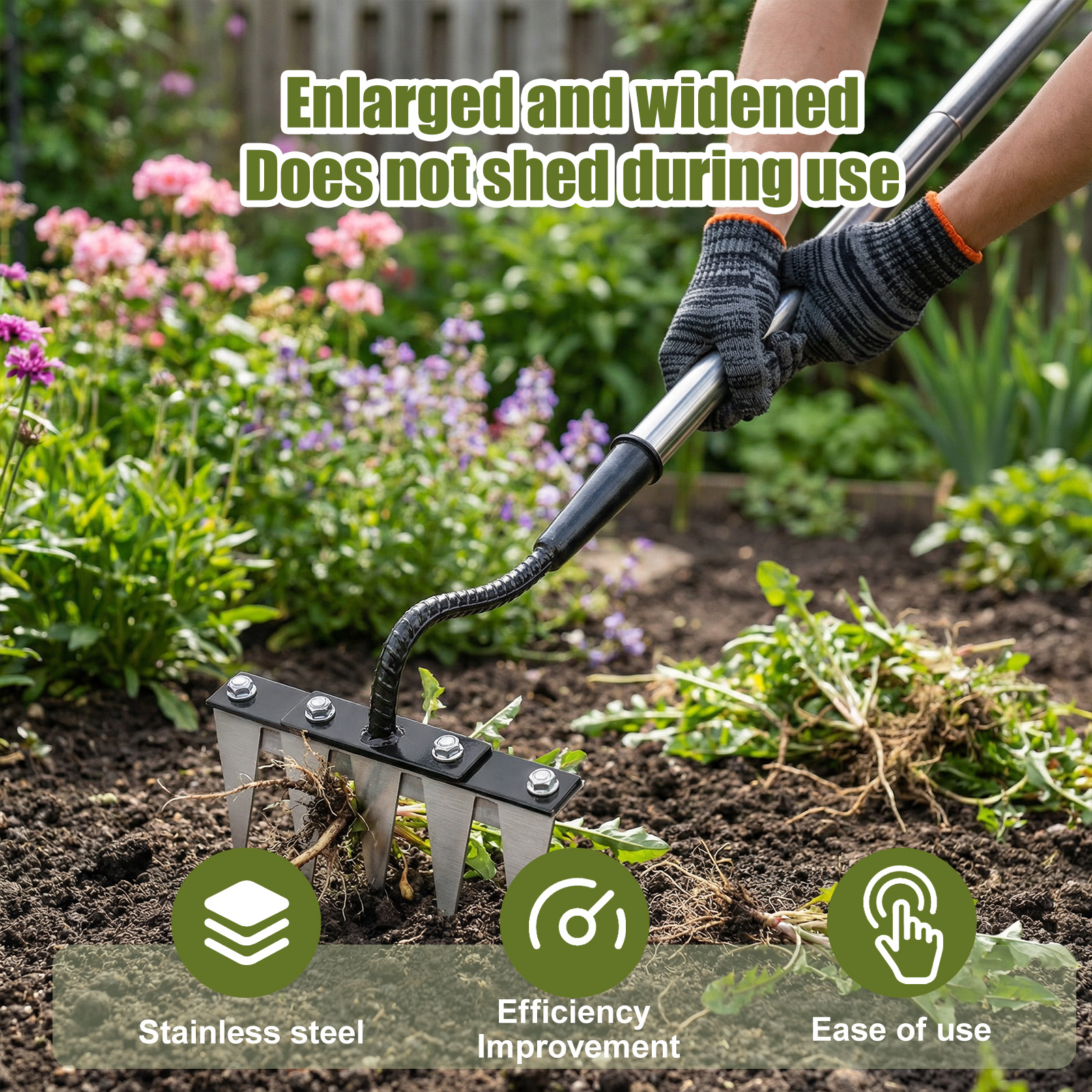 5 Teeth Stainless Steel Weedin - Gardening Tools Long บทวิจารณ์และราคา