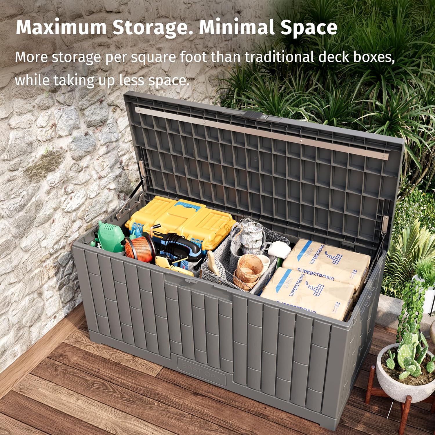 120-Gallon Outdoor Storage Box - Gardening Tools And Accessories บทวิจารณ์และราคา