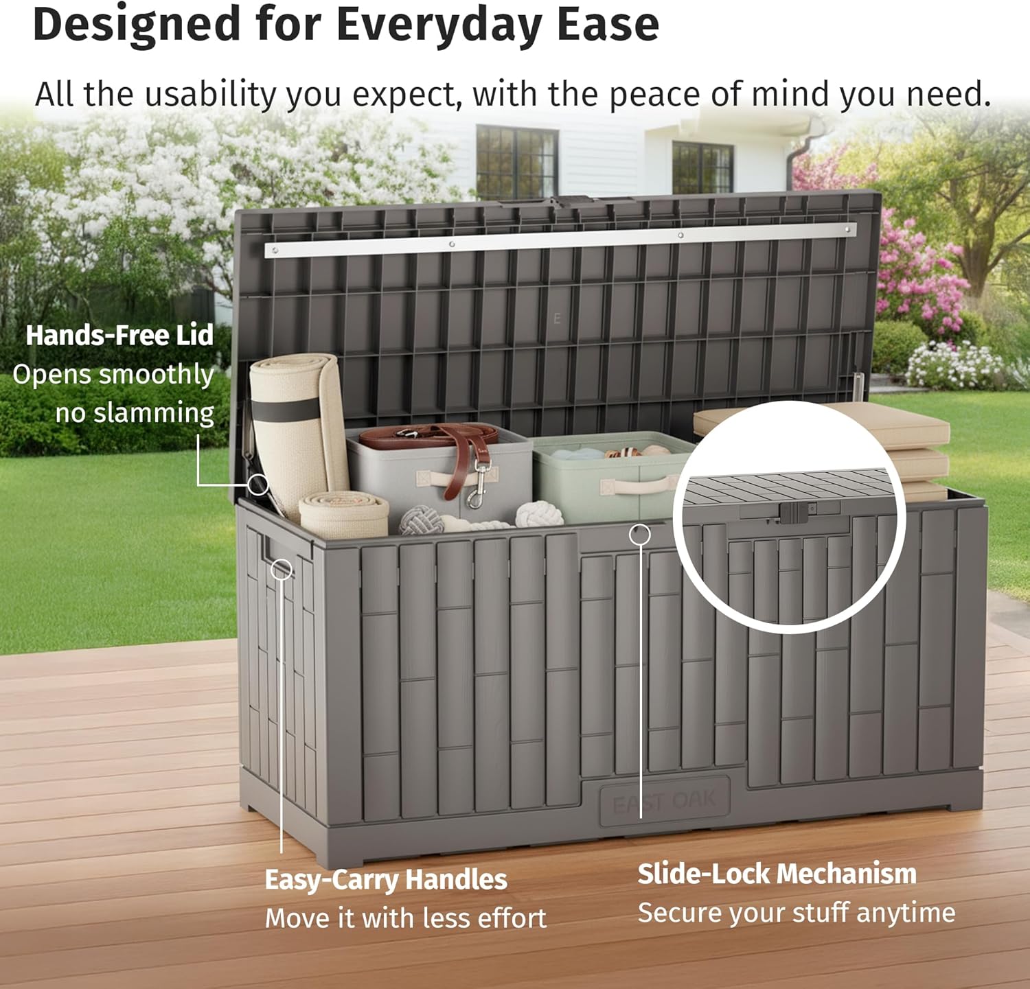 120-Gallon Outdoor Storage Box - Gardening Tools And Accessories บทวิจารณ์และราคา