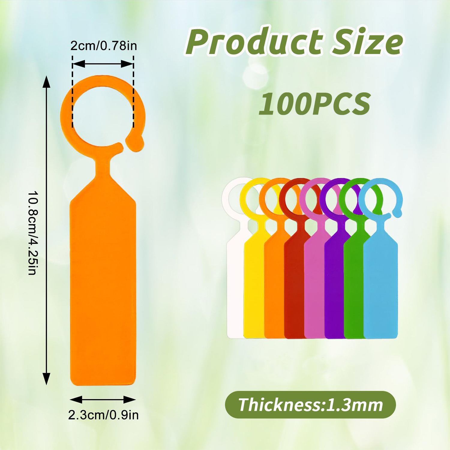 100PCS 10.7x2.3CM Plastic Gard - Plant Label Tags บทวิจารณ์และราคา