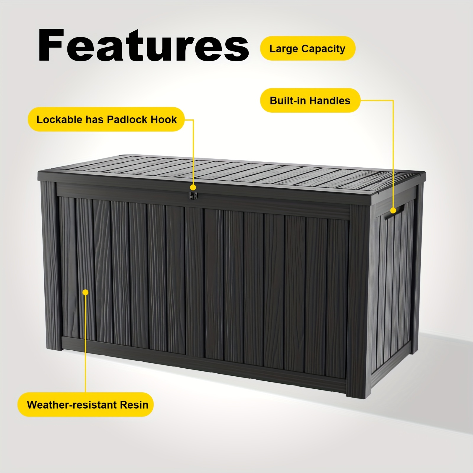 161 Gallon Deck Box, Indoor An - Gardening Tools Gifts บทวิจารณ์และราคา