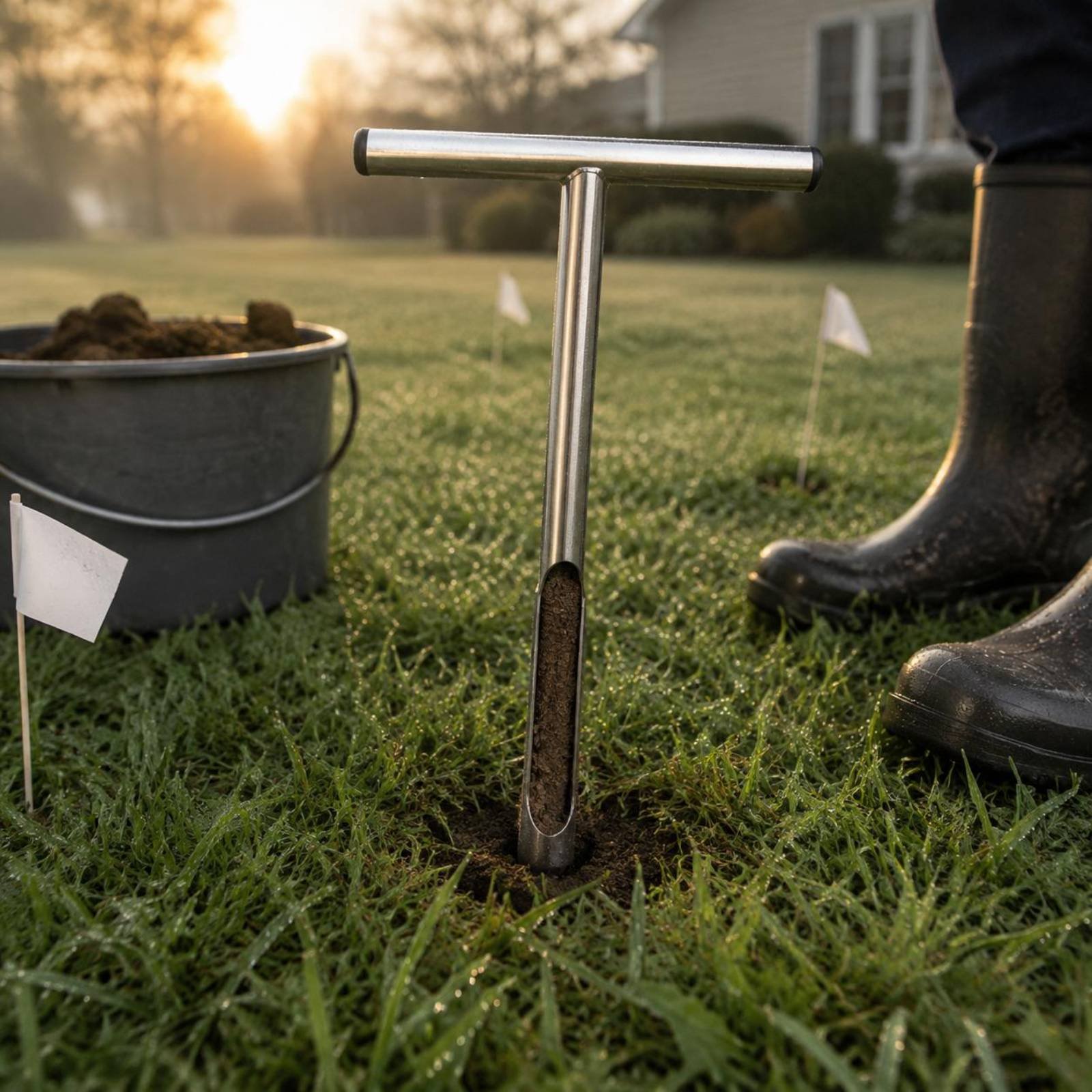 Stainless Steel Soil Sampler E - Gardening Tools Long บทวิจารณ์และราคา