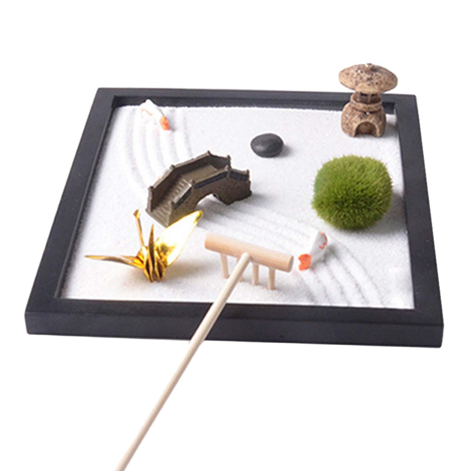 Zen Garden Sand Tray for Desk  - Gardening Tools Japanese บทวิจารณ์และราคา