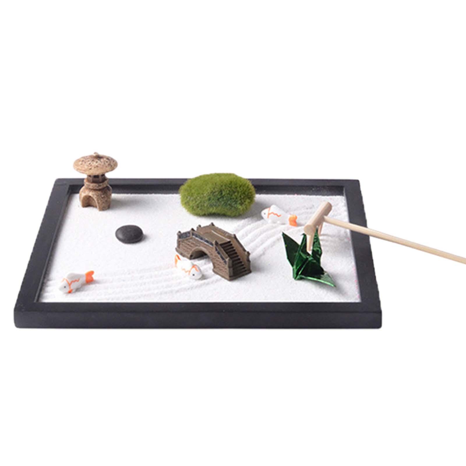 Zen Garden Sand Tray for Desk  - Gardening Tools Japanese บทวิจารณ์และราคา