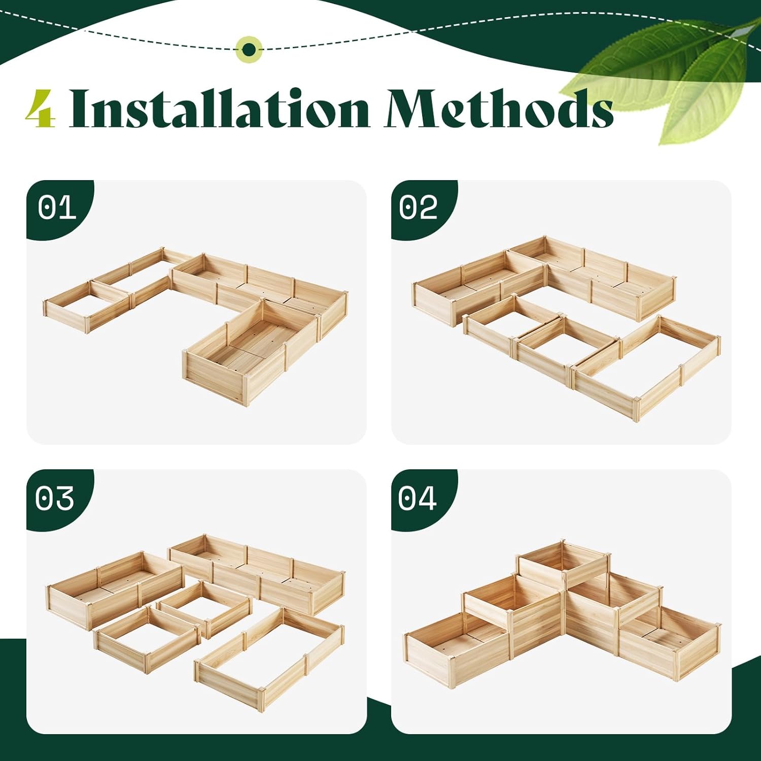 3 Tier Raised Garden Bed for O - Gardening Tools Wooden บทวิจารณ์และราคา