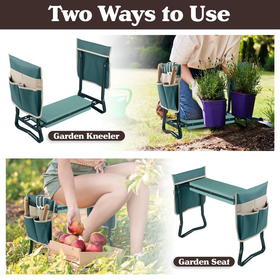 Kneeler and Seat 2in1 Foldable - Gardening Tools Gifts บทวิจารณ์และราคา