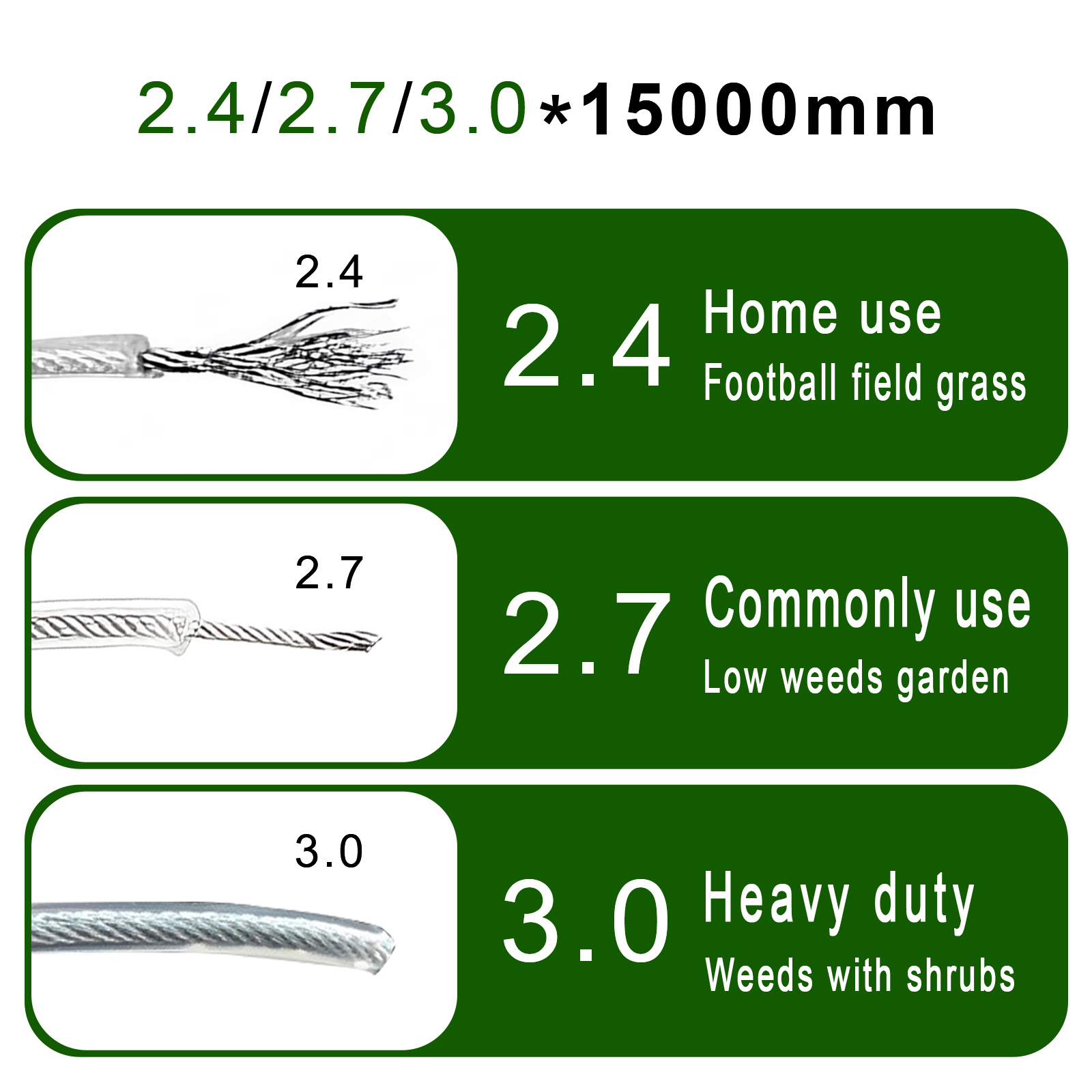 COSY 10M/15M Steel Wire Nylon  - Gardening Tools Long บทวิจารณ์และราคา