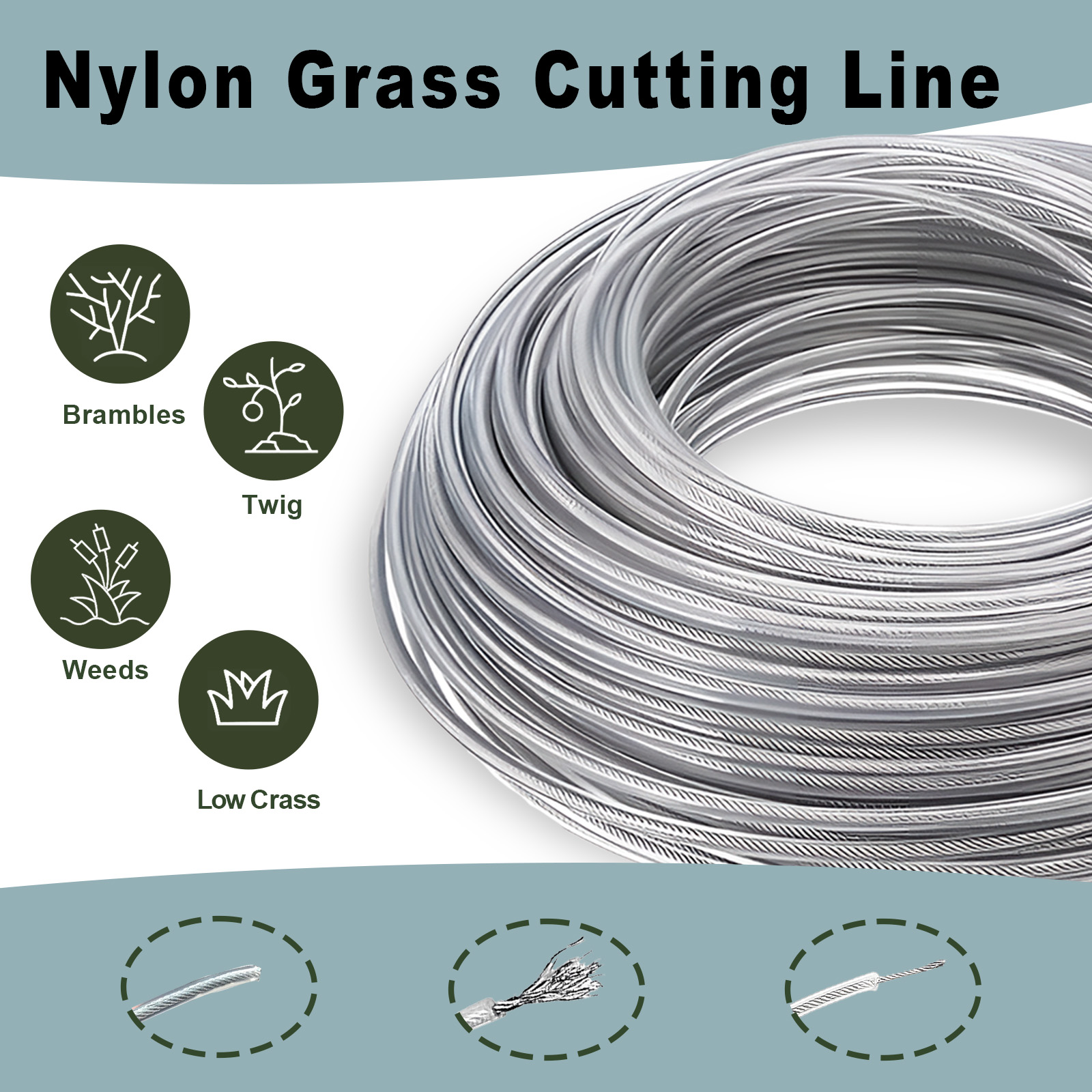 COSY 10M/15M Steel Wire Nylon  - Gardening Tools Long บทวิจารณ์และราคา