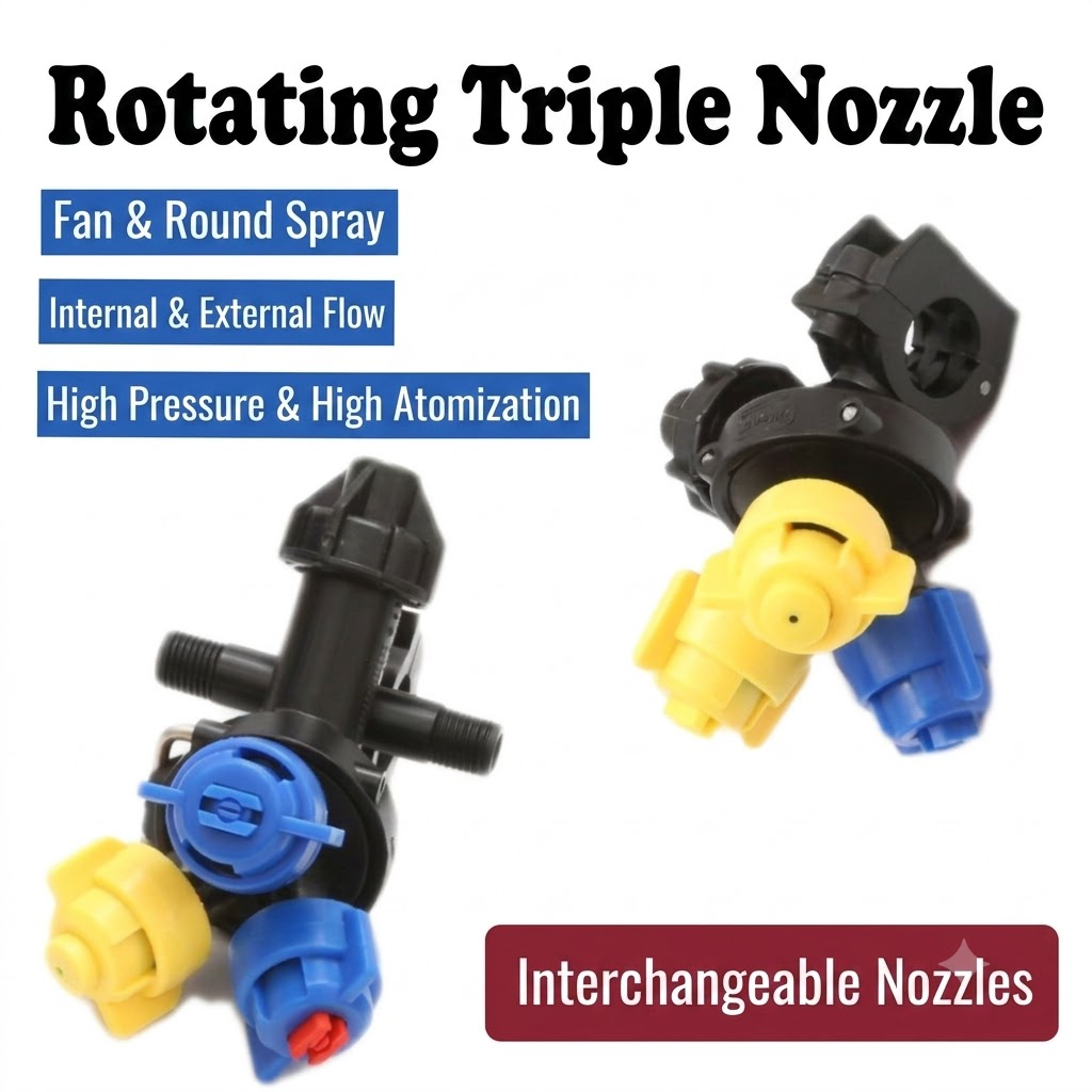 3 Heads Spray Nozzle Mirror Ar - Gardening Tools Youtube บทวิจารณ์และราคา