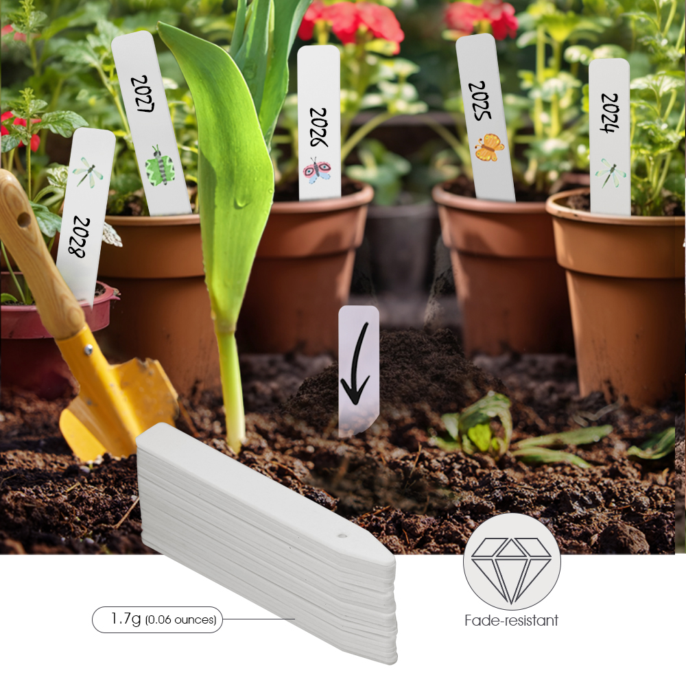 N314 PP Plant Label 10.3cm wit - Plant Label Tags บทวิจารณ์และราคา