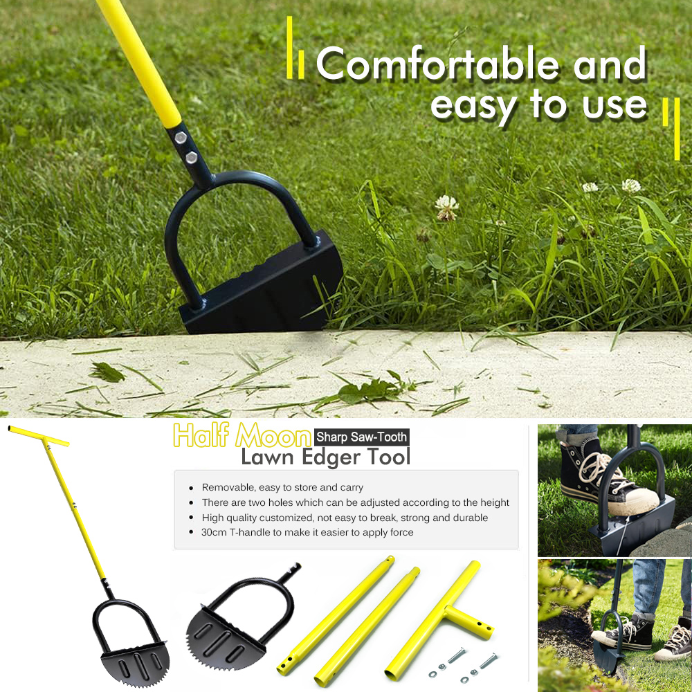 Half Moon Lawn Edger with Long - Gardening Tools Long บทวิจารณ์และราคา