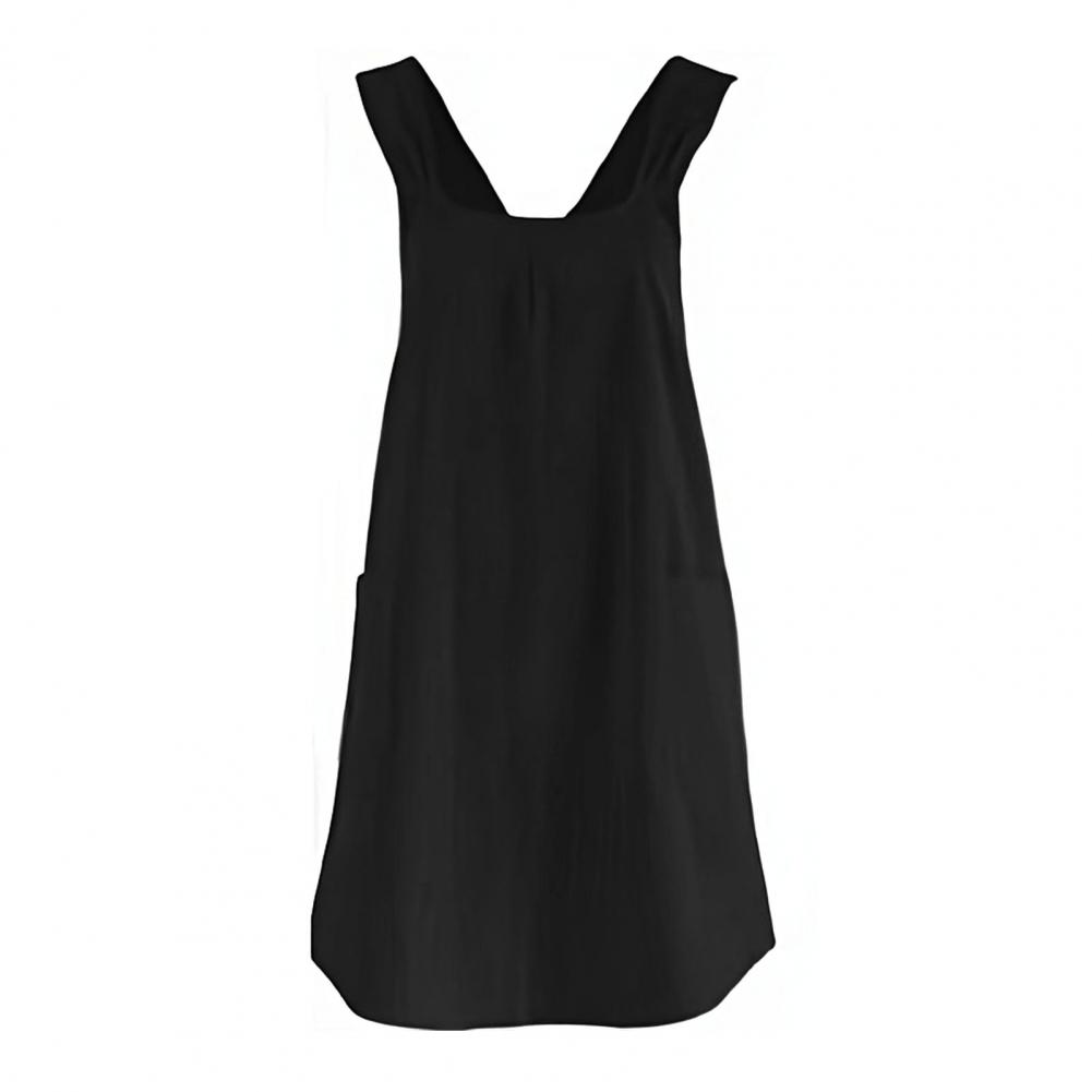 Cotton Linen Cross Back Apron  - Gardening Tools For Women บทวิจารณ์และราคา